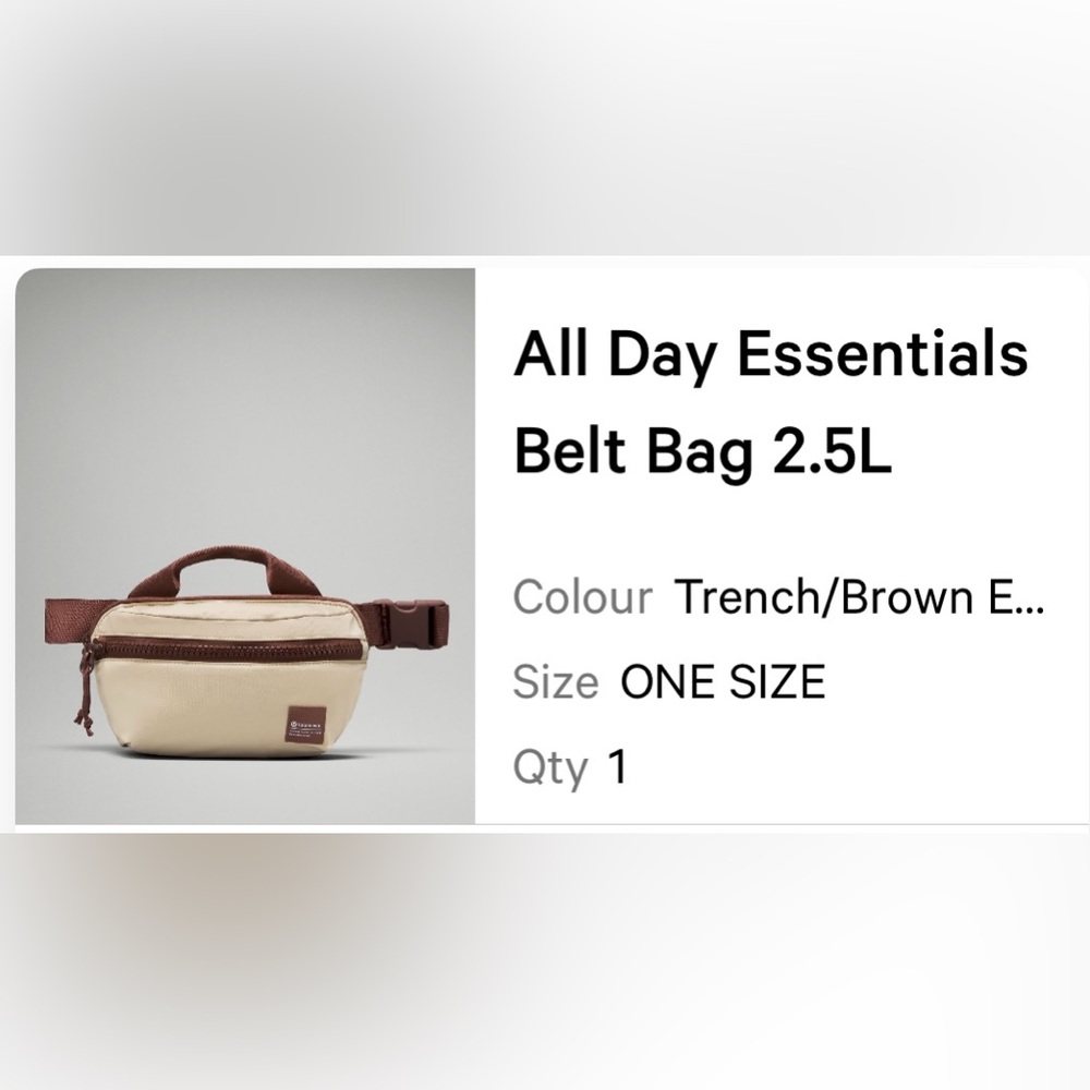 Lululemon all day essentials belt bag